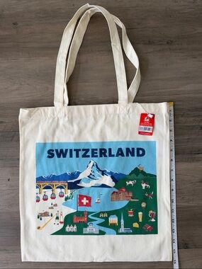 Switzerland canvas tote bag NWT